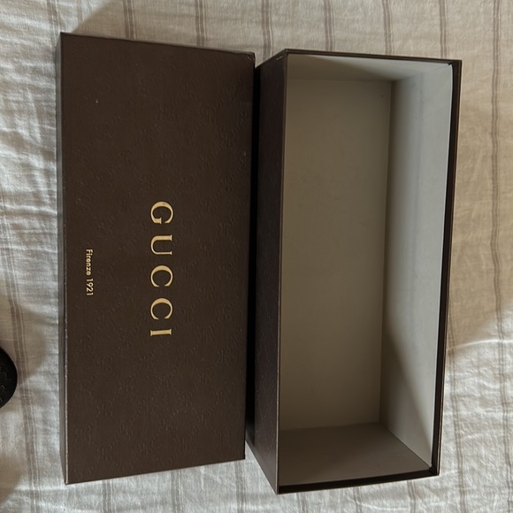 Gucci 283740 Sz 36 Round Toe Leather Flats Amethyst/ Violet Color NIB - Picture 8 of 9